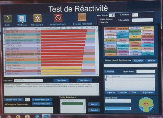 Exemple d'écran du LIFE